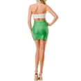 thumbnail image 4 of Women's Fitted PU Leather Bodycon Mini Skirt, Lightweight Stretch High Waist Skirt, 4 of 5