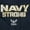 Navy, variant on United States Navy Strong Anchor Logo Romper Boys or Girls Infant Baby Brisco Brands 12M