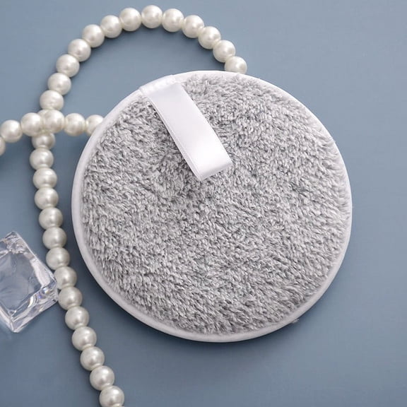 Nvzi-c Reusable Makeup Remover Pads -3pcs Reusable Makeup Remover Cloths - Reusable Face Pads, Makeup Eraser for All Skin Types - Washable Microfiber Makeup Remover Face Cloths，Grey，A08