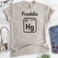 thumbnail image 2 of Freddie Hg Shirt, Unisex Women's Men's Shirt, Science Shirt, Music Rock 'n Roll Shirt, Mercury Shirt, Light Silk Gray, X-Small, 2 of 6