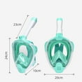 thumbnail image 2 of Diving Mask Snorkeling Set Swimming Goggles Siliconess Face Mask, 2 of 5
