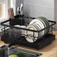 thumbnail image 5 of Dish Drying Rack for Kitchen Counter - Large Capacity Non-Slip Design, Auto-Drain Space-Saving Utensil Organizer with Adjustable Drain Pipe, 5 of 5