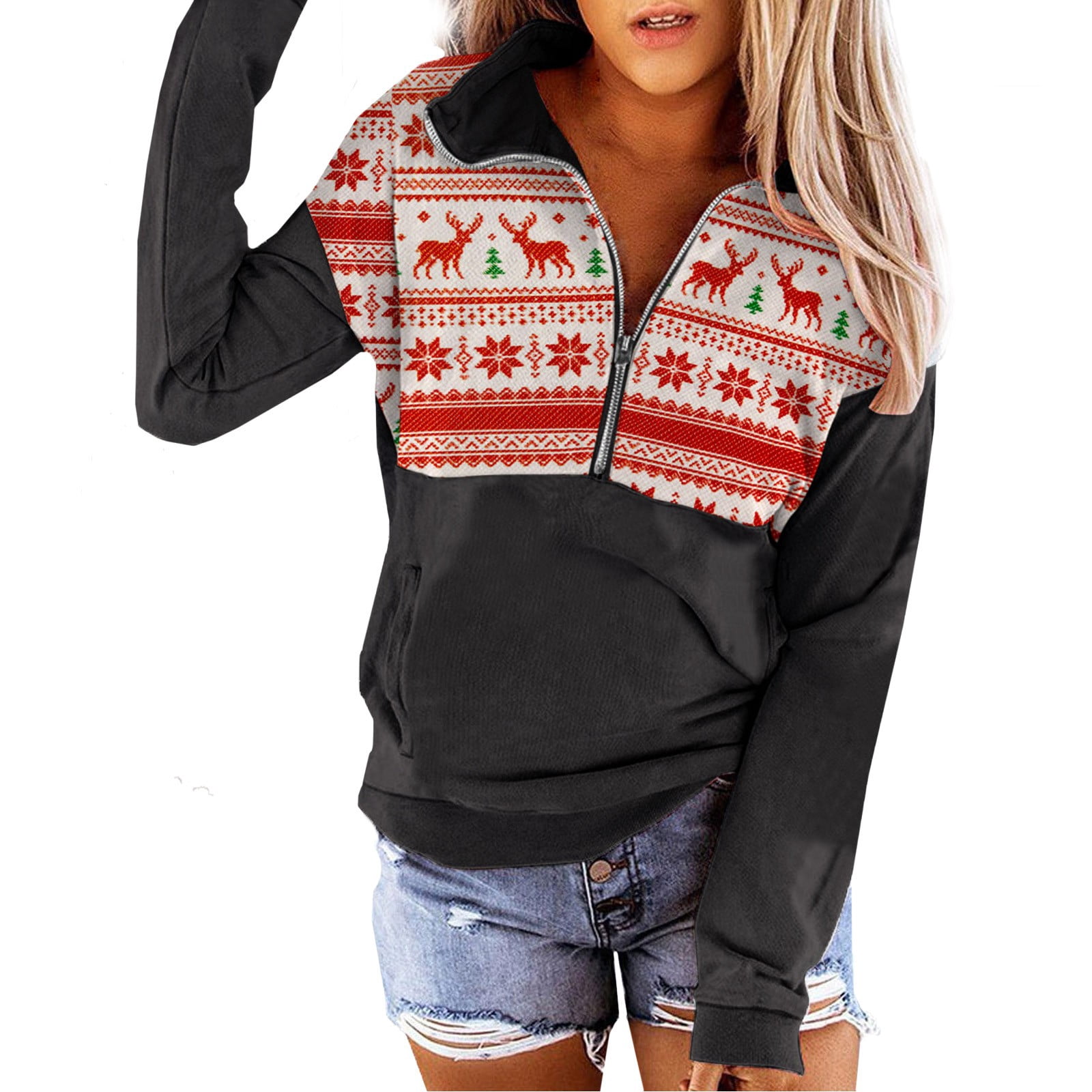 retro casual lapel sweater