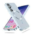 thumbnail image 3 of Innens Case with Screen Protector with Camera Lens Film for Samsung Galaxy S24 Ultra/S24 Plus/S24 Liquid Silicon Magnetic Cover, Blue, 3 of 14