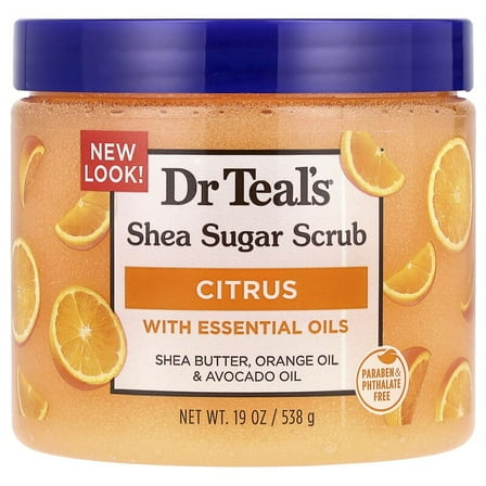 Dr. Teal's, Shea Sugar Scrub, Citrus, 19 oz Pack of 2
