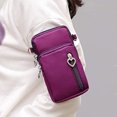 thumbnail image 4 of Mobile phone bag female messenger bag mobile phone bag diagonal coin purse vertical mini small bag-Purple, 4 of 5