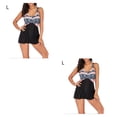 thumbnail image 4 of Soidarity 2021 verano mujer traje de baño elástico estampado traje de baño sin espalda inalámbrico traje de baño playa fiesta deportes traje de baño Flor rosa L 2piezas Soidarity CBP582091, 4 of 6