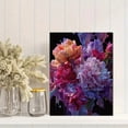 thumbnail image 2 of Vibrant Floral Textured Canvas Print Wall Art for Living Room Bedroom Dining Room Office Kitchen Hallway Entryway Bathroom, 2 of 8