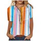 thumbnail image 1 of Camisa de manga corta con estampado de moda informal para mujer Fridja  hjk381, 1 of 4