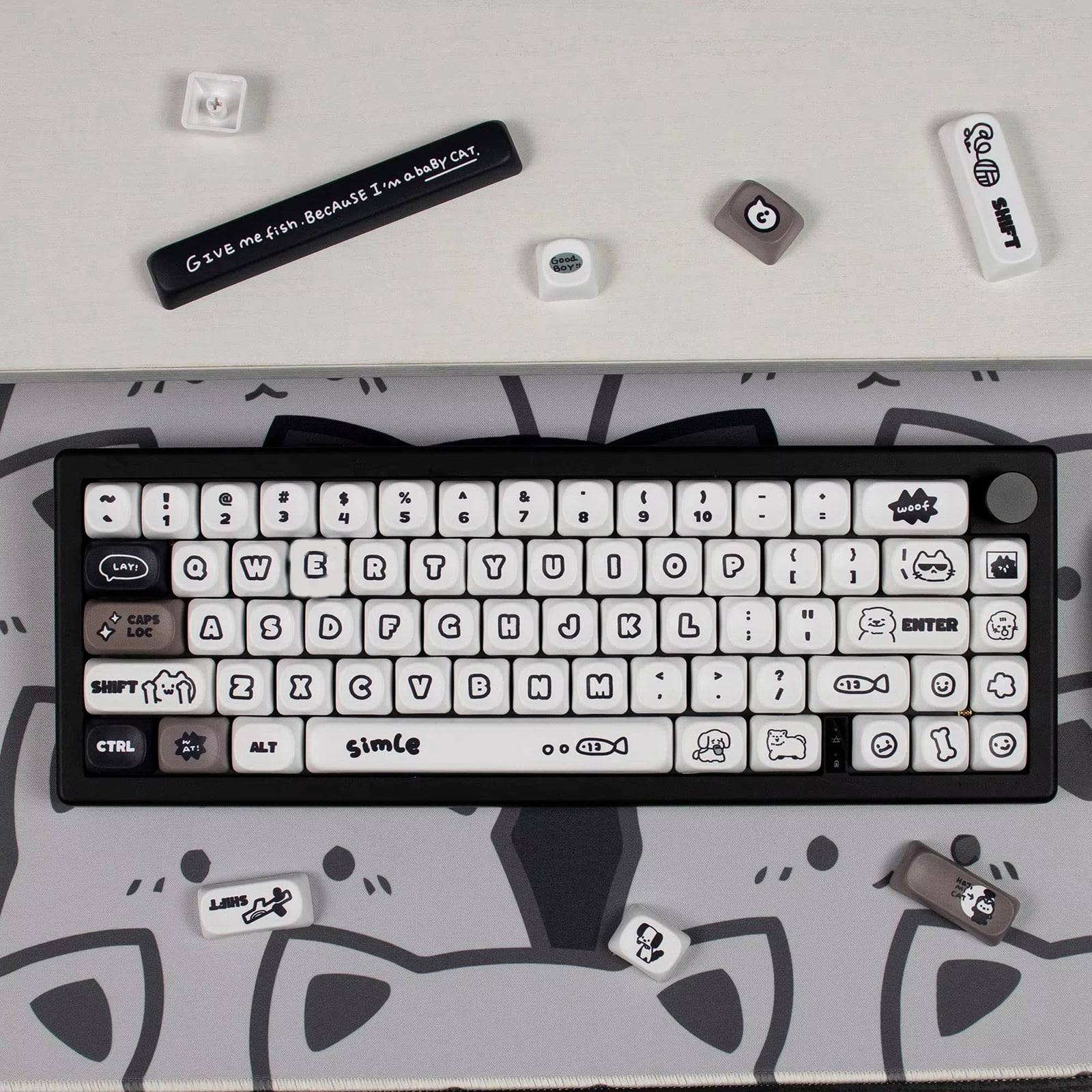 Comfortable MOAs Height Themed Keycaps PBTs Dyes Sublimation 140Key for Keyboards