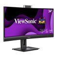 thumbnail image 1 of ViewSonic VG3457CV 34 Inch Ultrawide QHD 1440p Curved Video Conferencing Docking Monitor with Windows Hello Compatible IR Webcam, Advanced Ergonomics, and 100W USB C for Home and Office, 1 of 5