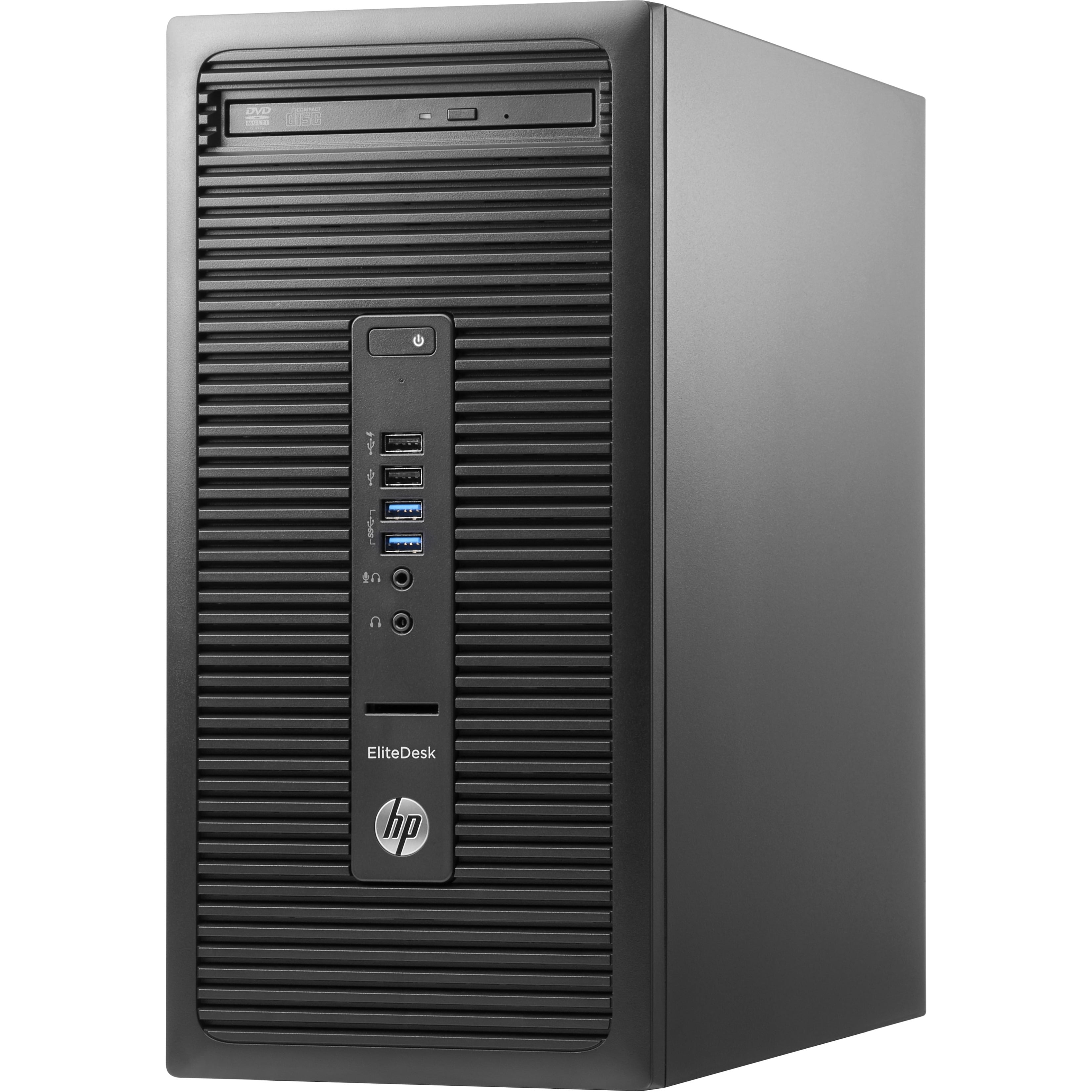 HP EliteDesk Desktop Tower Computer, AMD ASeries A108750, 8GB RAM, 1TB HD, DVD Writer, Windows