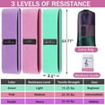 thumbnail image 4 of cyrico 3pack Fabric Resistance Bands, 3 Levels Exercise Bands for Legs and Butt, Stretch Bands for Squat Glute Hip Training, 4 of 7