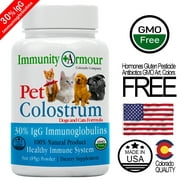 Colostrum for Pets Dogs and Cats Supplement Allergy Relief 30%IgG - Powder - 3oz Hip Allergy Vitamins Joint Multivitamin