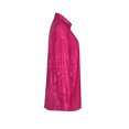 thumbnail image 3 of Sunloudy Women Button Down Shirts, Sequin Long Sleeve Solid Color Oversized Lapel Single-breasted Tops, 3 of 7
