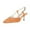 Orange, variant on XYD Women Fashion Pointed Closed Toe Pumps Kitten Low Heels Slingback Dressy Wedding Prom Comfy Shoes Size 5 Sky Blue