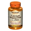 Sundown Naturals Calcium Magnesium & Zinc Bone Health High Potency, 100 Ct