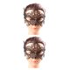 thumbnail image 2 of Qarigey Gargantilla de vampiro cubre pieza facial ancha de piedras preciosas ligeras para Cosplay en un ambiente cálido para fiesta M015 M015 2Conjunto, 2 of 6