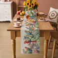 thumbnail image 3 of Tropical Birds Parrot on Branch Table Runner 70 Inches Long,Kitchen Dining Tablerunners Green Palm Leaves on Burlap Linen Table Runners Dresser Scarves for Home Dinner Wedding Holiday Party Decor, 3 of 9