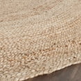 thumbnail image 5 of SAFAVIEH Cape Cod Aldous Braided Striped Jute Area Rug, 3' x 5' Oval, Natural, 5 of 5