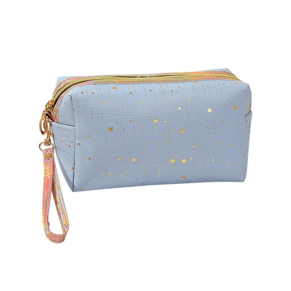 Yonrjhukm Travel Makeup Bag with Compartment, Portable Cosmetic Case for Toiletries, Makeup Brushes, and Travel Accessories, Perfect for Men and Women