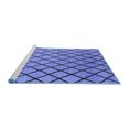 thumbnail image 2 of Ahgly Company Machine Washable Indoor Rectangle Oriental Blue Industrial Area Rugs, 6' x 9', 2 of 4