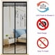 thumbnail image 1 of Magnetic Screen Door 140x220cm, Fiberglass Screen Door, Anti-Fly Curtains for Door Automatic Closing Ultra Fine Mesh without Drilling (Black),, 1 of 5