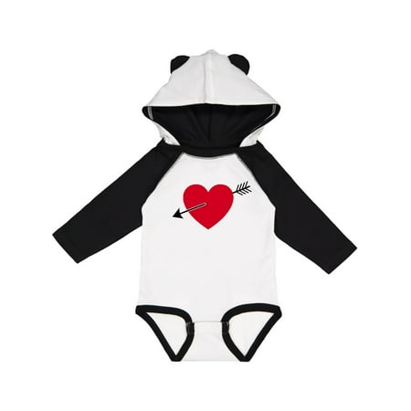 

Inktastic Valentines Day Heart Arrow Gift Baby Boy or Baby Girl Long Sleeve Bodysuit