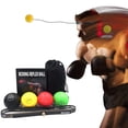 thumbnail image 1 of Balle de Boxe Réflexive avec Bandeau en Silicone, Ensemble de Balle d'Entraînement de Boxe, 1 of 8