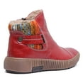 thumbnail image 3 of Josef Seibel Maren 07 Women's Leather Side Zip Chelsea Ankle Boot In Red Size 8, 3 of 6