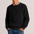 thumbnail image 5 of ZBSOKO Crew Neck Sweater for Boys Solid Color Classic Knit Pullover Long Sleeve Regular Fit Basic Tops Casual Fall Winter Clothes, 5 of 7