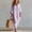 Purple, variant on Womens Stripe Pattern Long Sleeve Swing Dress Comfortable Fit V Neck Solid Color Base for Spring Summer Purple