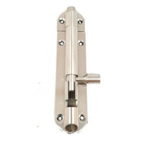 ssiskcon Stainless Steel Barrel Bolt Premium Series 10mm x 4 inch solid Heavy design Sliding Door Cane Defender Security Latch Barn Timber Door Gate Cabinets locks Satin 32D with Screws (Pack of 1)