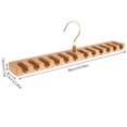 thumbnail image 4 of Belt Hanger Belts Organizer Wooden Belt Organizer Display Rack Wall Mounted Tie and Belt Hanger with Hook Belt Holding Rack Holding 14 Belts Wall Closet Organizer for Home Closet, 4 of 6