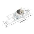thumbnail image 2 of FUTUREORYY 50Pcs Mini Clips For Photos Household Square Pushpin Clips For Bulletin Boards 3.5X2Cm, 2 of 5