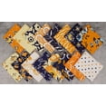 thumbnail image 3 of Soimoi 16 Pc Fat Quarter Bundle-FloralsPrint 18"x 22"DIY Patchwork-100% CottonPre-Cut Quilting Fabric Blue & Orange, 3 of 8