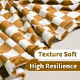 thumbnail image 6 of Checkered Flannel Fleece Throw Blanket Soft Cozy Checkerboard Grid Print Chessboard Gingham Pattern Blankets for Bed Couch Sofa, 60"x80", Oak, 6 of 6