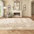 thumbnail image 3 of American Retro Large-area Living Room Carpets Plush Soft Bedroom Bedside Carpet Floral Pattern Cloakroom Balcony Rugs Alfombra My Lux Decor Round, 3 of 12