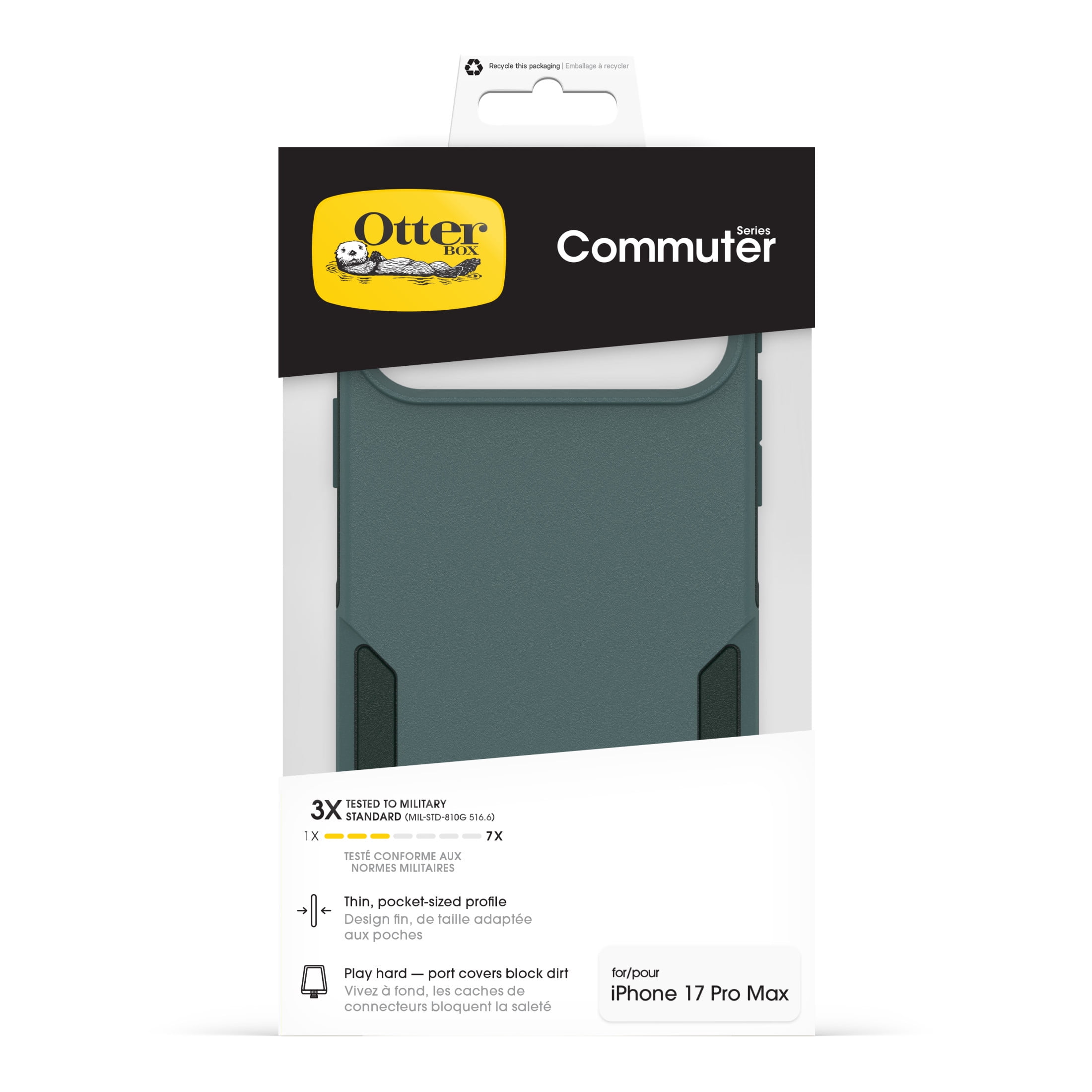 OtterBox Commuter Series Case with MagSafe and Camera Control for Apple iPhone 17 Pro Max - Green