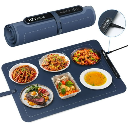 Open Box HZTZONE 250W ELECTRIC WARMING MAT FOR FOOD HZT-BW611 - BLUE
