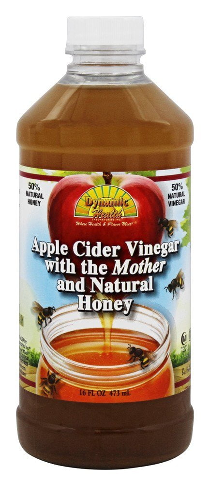 Dynamic Health Organic Apple Cider Vinegar with the Mother and Natural Honey Plastic 16... by Dynamic Health
