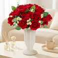 thumbnail image 5 of Norcho 12 Pcs Red Artificial Roses Bulk, Fake Long Stem Silk Flowers for DIY Wedding Bouquets Centerpieces Valentine Decor, 5 of 9
