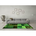 thumbnail image 3 of Ahgly Company Indoor Rectangle Oriental Green Modern Area Rugs, 2' x 3', 3 of 4