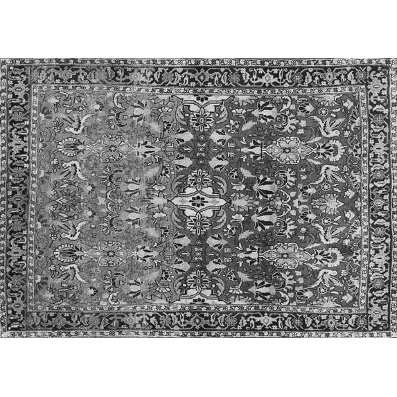 Ahgly Company Indoor Rectangle Persian Gray Traditional Area Rugs, 3' x 5'