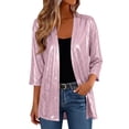 thumbnail image 2 of BUIGTTKLOP Lighweight Cardigans for Women 3/4 Length Sleeve Open Front Cardigans Loose Casual Outwear Fall Clothes 2026, 2 of 8