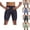 Black, variant on Men's Split Hem Shorts Solid Drawstring Elastic Waist Pocket Casual Gym Running Shorts