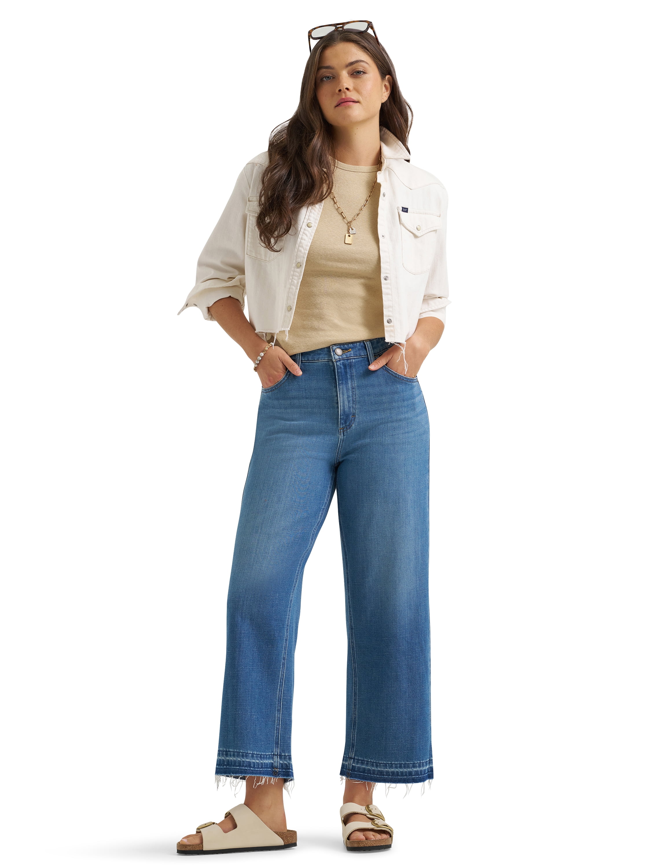 Lee® Women's Heritage Wide Leg Crop Jeans, Sizes 2-18