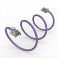 thumbnail image 4 of Cat6 Ethernet Patch Cable Purple 0.5ft, 550MHZ UTP 24 AWG Bare Copper No Boot Network Patch Cable with RJ45 Connectors – High-Speed Internet Cable LAN Wire, Computer Wire, 4 of 5