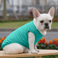 thumbnail image 5 of Dog Shirt Pet Clothing Costume Blank Clothes, Cotton Doggy Shirts Soft and Breathable Outfits - Green, 5 of 5