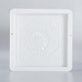 thumbnail image 3 of White Plastic Stepping Stone Mold for Making Regular Brick Pathway 32x32x6cm, 3 of 8